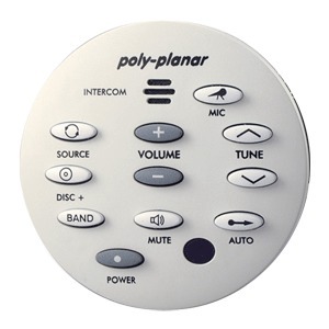 Poly-Planar MRR-7 White Wired Remote With Intercom
