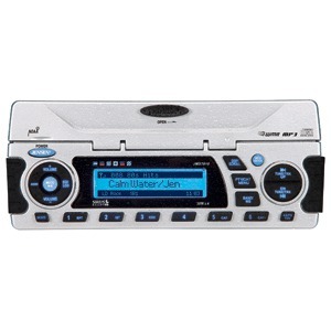 Jensen JMS7010 Silver AM/FM Radio Receiver CD Player Weather Band USB Port iPod Control Sirius Satellite Ready Waterproof Marine Stereo