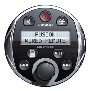 Fusion MS-WR600G Gray Waterproof Wired Remote For 600 Series Fusion Stereos
