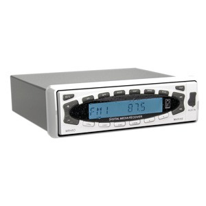 Poly-Planar MR45D White AM/FM Radio Receiver MP3 WMA iPod/MP3 Player Control USB Port Marine Stereo
