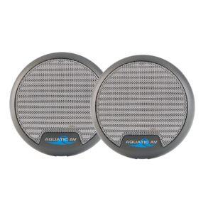 Aquatic AV SP304 3″ Gray 70 Watt (Pair) Waterproof Marine Speakers