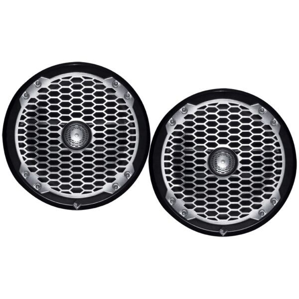 Rockford Fosgate PM282B Black/Silver 8" 200 Watt Coaxial/Component (Pair) Waterproof Marine Speakers
