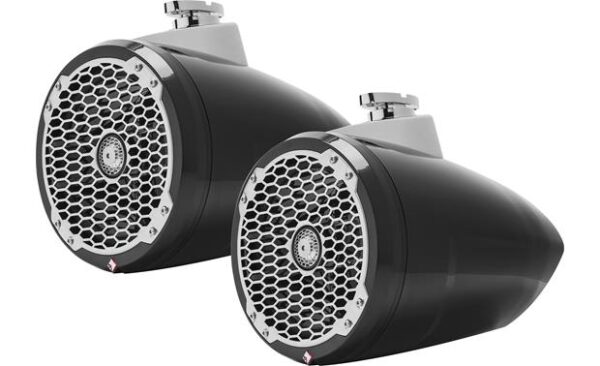 Rockford Fosgate PM282W-B Punch 8" Black/Silver (Pair) 200 Watt Waterproof Wakeboard Tower Marine Speakers