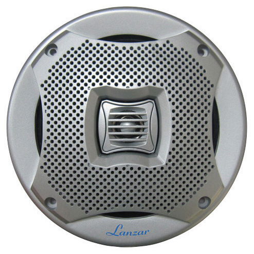Lanzar AQ5CXS Silver 5.25" 2-Way Coaxial 200 Watt Waterproof Marine Speakers