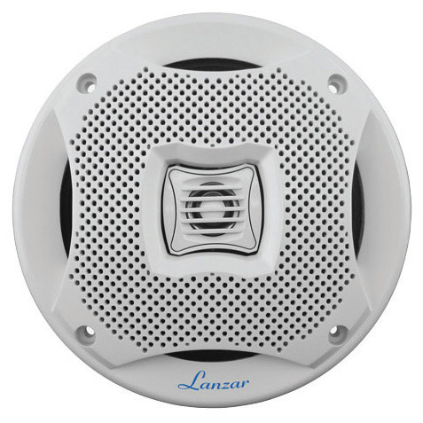Lanzar AQ5CXW White 5.25" 2-Way Coaxial 200 Watt Waterproof Marine Speakers