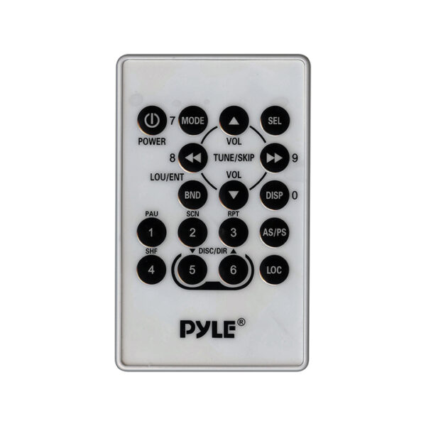 Pyle PLCD3MR White AM/FM Radio Receiver CD Player USB Port 160 Watt Marine Stereo