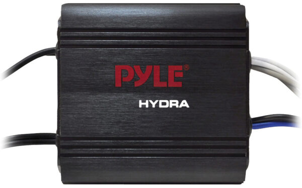 Pyle PLMRMP1B Black 2 Channel 400 Watt Waterproof Marine Amplifier