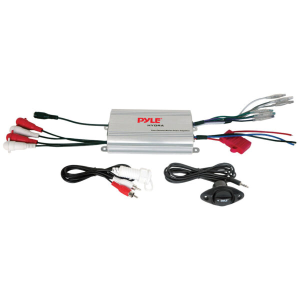 Pyle PLMRMP3A 4 Channel 1200 Watt Waterproof Marine Amplifier