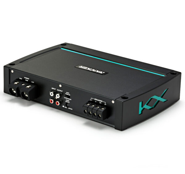 Kicker 44KXMA4002 2 Channel Class D 800 Watts Peak (400 Watts RMS) Bridgeable Marine Amplifier