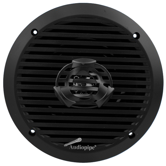 Audiopipe APSW6532BK Black 6.5" 2-Way Coaxial 200 Watt Waterproof Marine Speakers