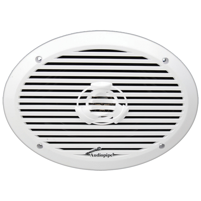 Audiopipe APSW-6932 White 6x9" 300 Watt Coaxial Waterproof Marine Speakers