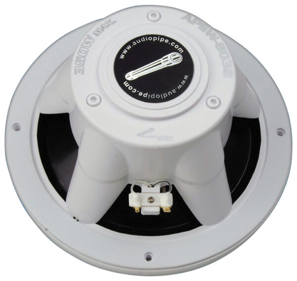 Audiopipe APSW8032 White 8" 350 Watt Coaxial Waterproof Marine Speakers
