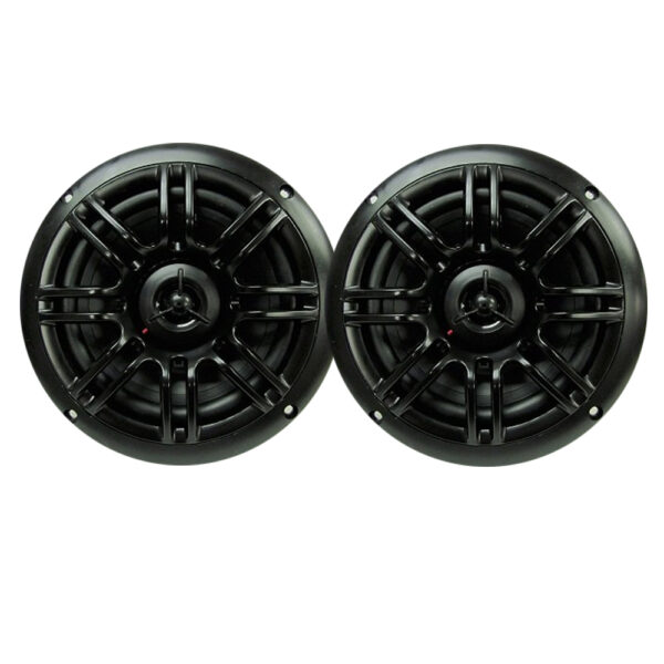 Milennia SPK652B Black 6.5" 150 Watt Coaxial Waterproof Marine Speakers