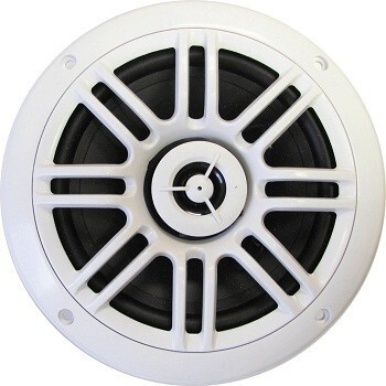 Milennia SPK652W White 6.5" 150 Watt Coaxial Waterproof Marine Speakers