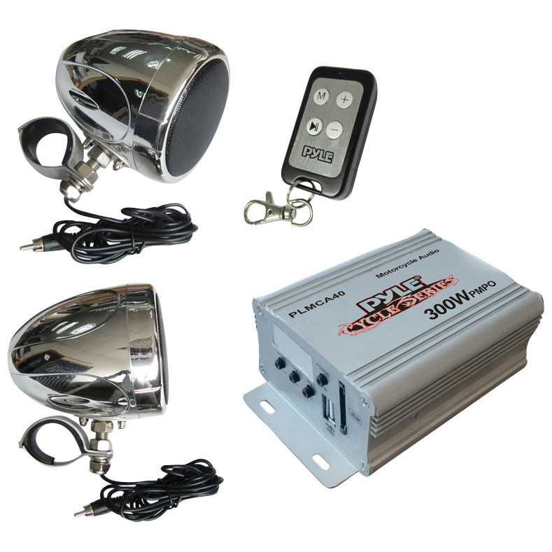 Pyle PLMCA40 FM/MP3/USB Port 100 Watt Motorcycle Stereo System