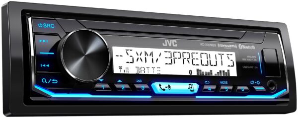 JVC KD-X35MBS AM/FM Radio Receiver USB Port iPod Control SiriusXM Ready Bluetooth Pandora I Heart Radio Spotify Marine Stereo