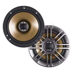 Polk Audio DB651S 6.5″ Slim Coaxial (Pair) Silver 180 Watt Coaxial Waterproof Marine Speakers