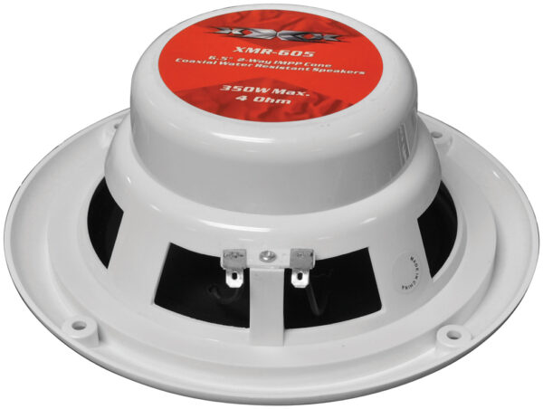 XXX XMR-605 White 6.5" Coaxial 350 Watt Waterproof Marine Speakers