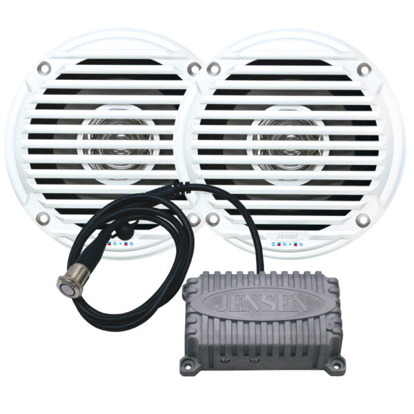 JENSEN CPM50 Waterproof Bluetooth Amplifier With 5" Waterproof Speakers