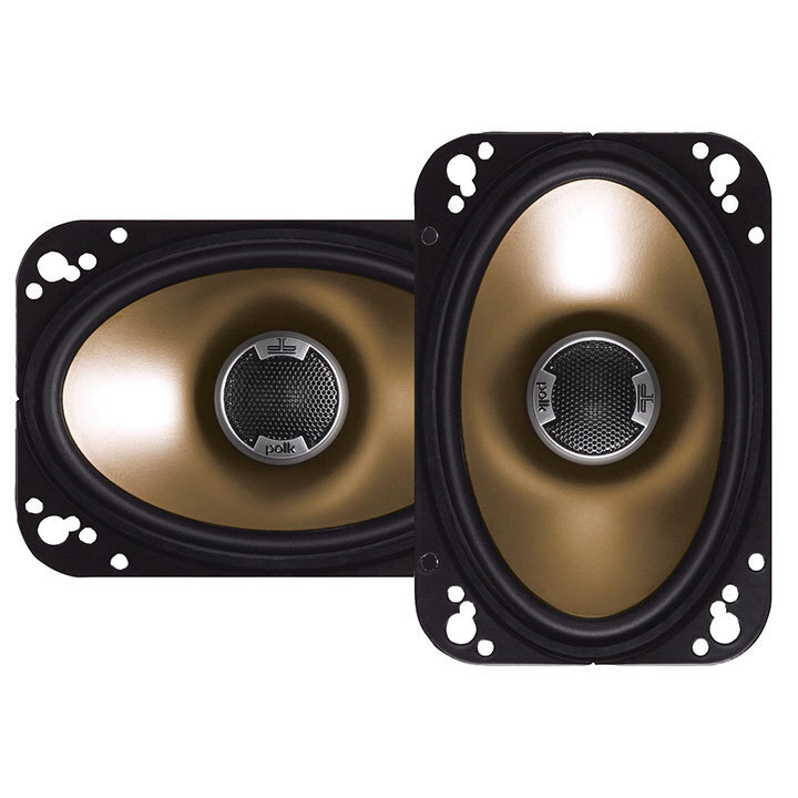 Polk Audio DB461 4X6" Coaxial 120 Watt Waterproof Marine Speakers