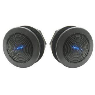 PQN Audio SPA24-4GFLD Graphite Gray 2.25" 4 ohm Full Range Waterproof Speakers With LED Accent Lighting