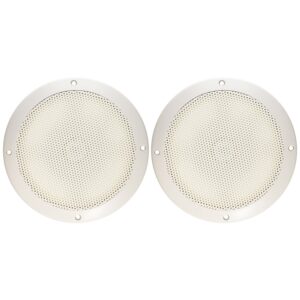 PQN Audio ECO50-4W White 5″ Ultra Slim Mount 4 ohm Full Range Waterproof Speakers