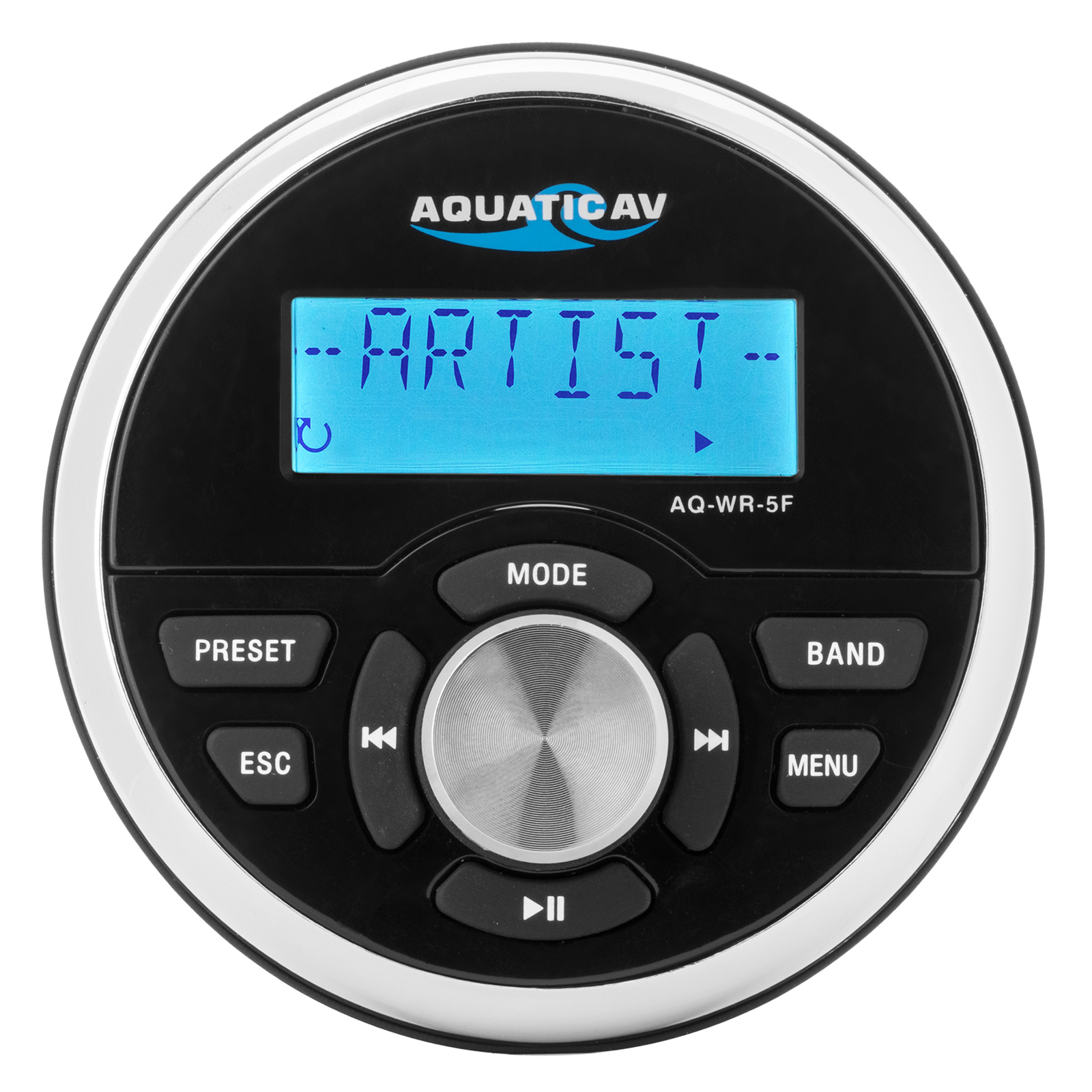 Aquatic AV AQ-WR-5F Flush Mount Waterproof Wired LCD Remote For AQ-MP-5 Series Stereos