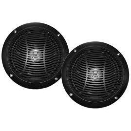 PQN Audio RV610-4BK Black 6″ Lightweight 4 ohm Dual Cone Waterproof Speakers