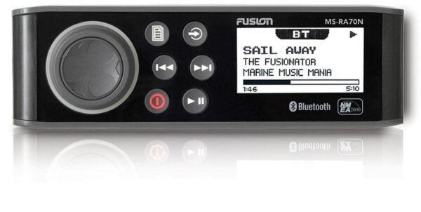 Fusion MS-RA70Ni AM/FM Radio Receiver USB Port iPod/iPhone Control Bluetooth Waterproof Marine Stereo