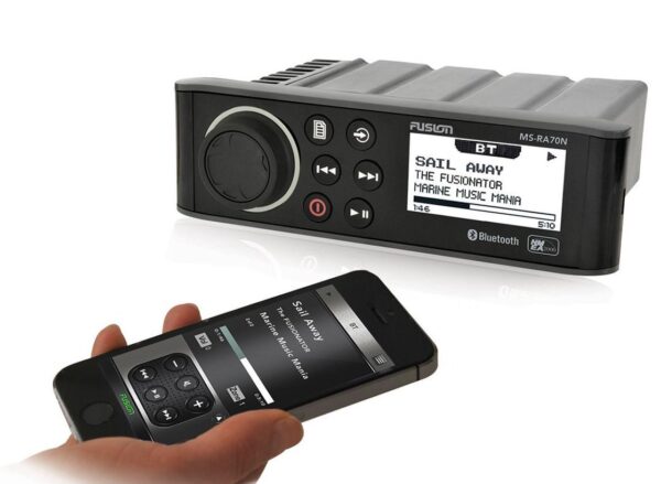 Fusion MS-RA70Ni AM/FM Radio Receiver USB Port iPod/iPhone Control Bluetooth Waterproof Marine Stereo