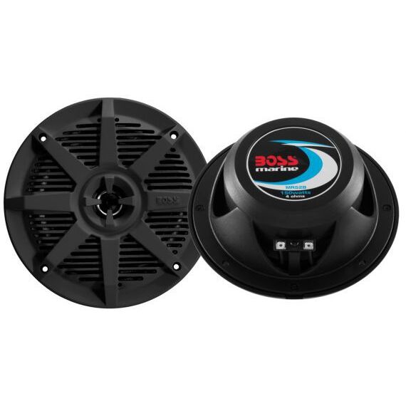 Boss Audio MR62B Black 6.5" 100 Watt Coaxial Waterproof Marine Speakers