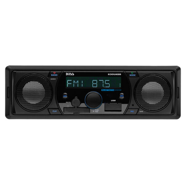Boss Audio 630UASB AM/FM Radio Receiver USB Bluetooth Marine Stereo With Built In Speakers