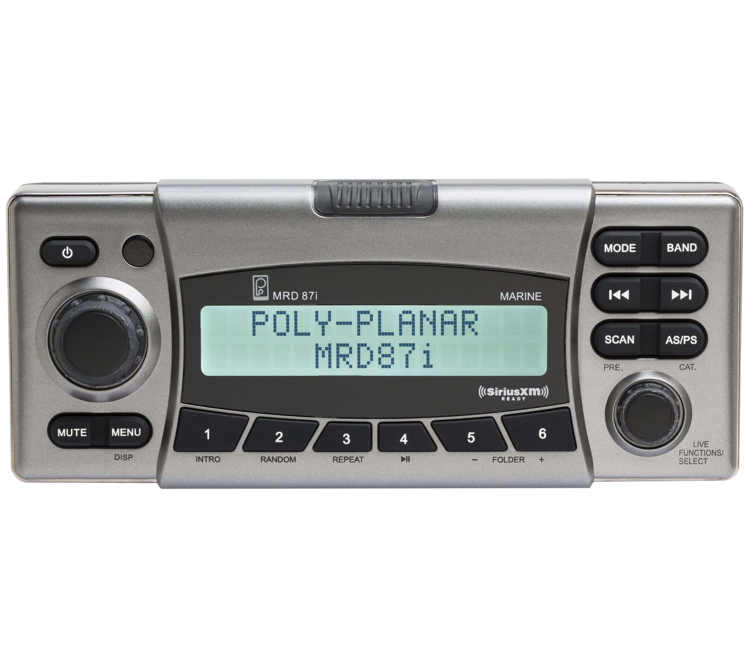 Poly-Planar MRD87i AM/FM Radio Receiver USB Port Bluetooth iPhone Control Weather Band SiriusXM Ready Waterproof Marine Stereo