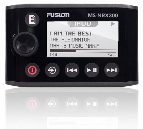 Fusion MS-BB300R AM/FM Radio Receiver USB SiriusXM Ready 200 Watt Black Box Style Waterproof Marine Stereo