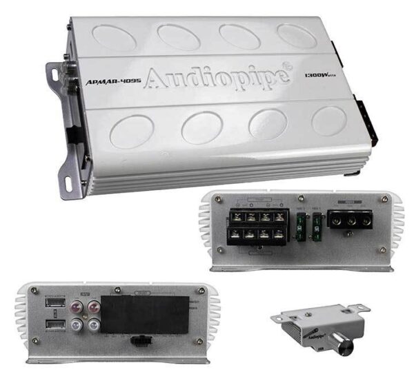 Audiopipe APMAR4095 4 Channel 1300 Watt Marine Amplifier