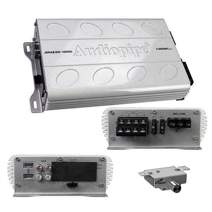 Audiopipe APMAR4095 4 Channel 1300 Watt Marine Amplifier