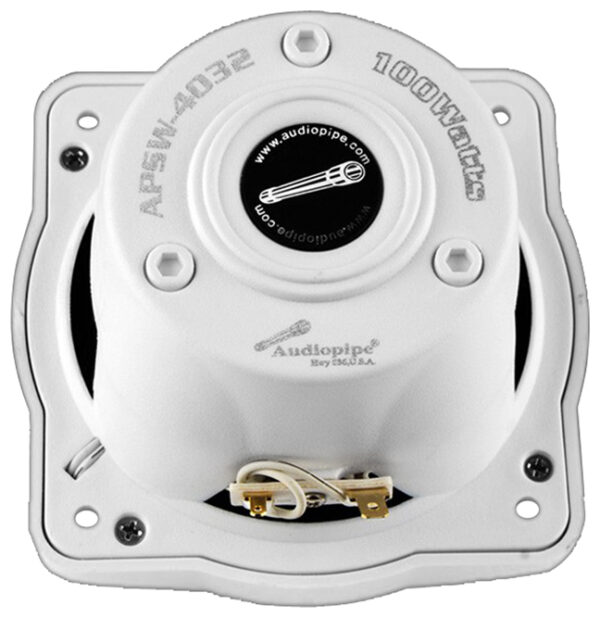 Audiopipe APSW4032 White 4" Coaxial 100 Watt Waterproof Marine Speakers