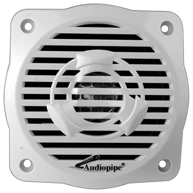 Audiopipe APSW4032 White 4" Coaxial 100 Watt Waterproof Marine Speakers