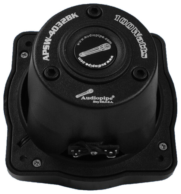 Audiopipe APSW4032BK Black 4" 100 Watt Coaxial Waterproof Marine Speakers