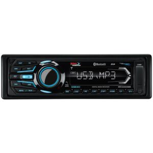 Boss Audio MR1308UABK Black AM/FM Radio Receiver MP3 USB Port SD Card Slot Bluetooth 200 Watt  Marine Stereo