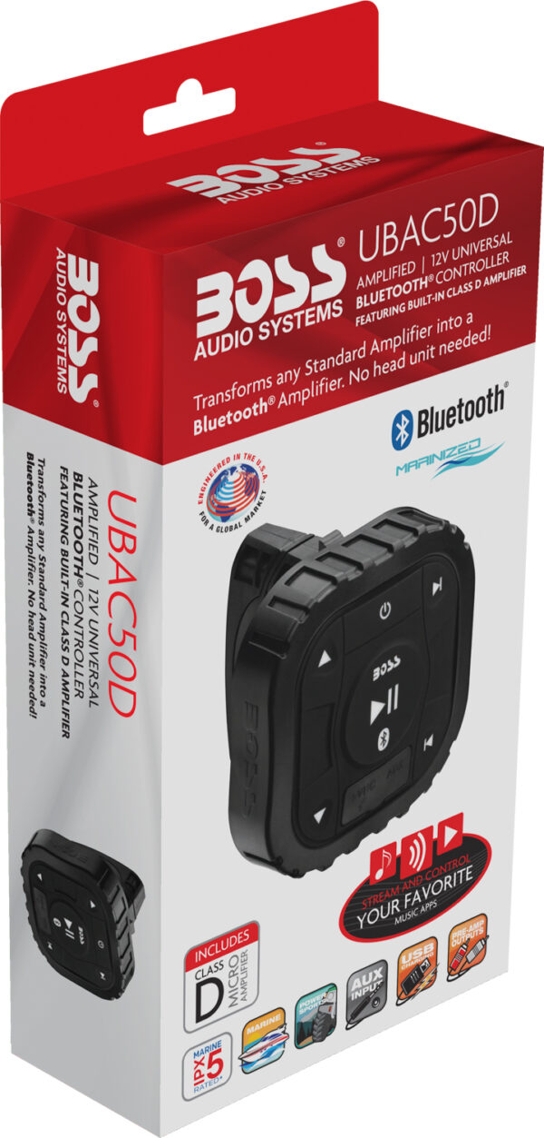 Boss Audio UBAC50D USB Bluetooth 150 Watt Waterproof Marine Stereo