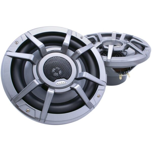 Clarion CM2223R 8.8" Silver Coaxial 200 Watt Waterproof Marine Speakers
