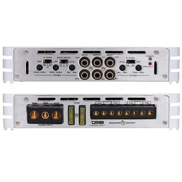 DS18 HYDRO-11004 1100 Watt 4 Channel Marine Amplifier