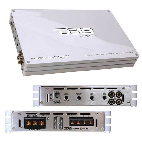 DS18 HYDRO-13001 Monoblock 1 Channel 1300 Watt Marine Amplifier