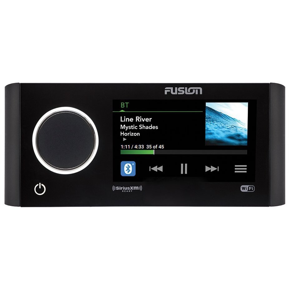 Fusion MS-RA770 Apollo Series AM/FM Radio Receiver USB Port iPhone Control SiriusXM Ready Bluetooth WiFi NMEA 4 Zone Waterproof Marine Stereo With Full Color Touchscreen
