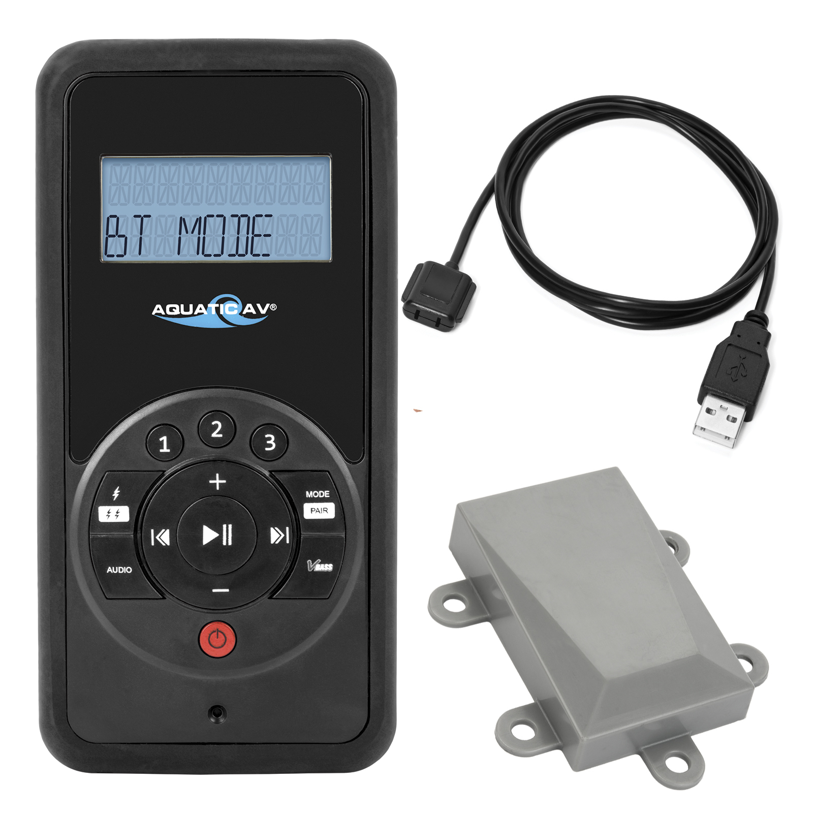 Aquatic AV RF610 RF Waterproof Remote Control For Aquatic AV 6 Series Marine Stereos