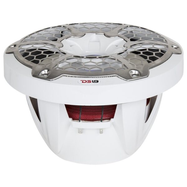 DS18 NXL10SUB White/Silver 10" 600 Watt Waterproof Marine Subwoofer With RGB LED Accent Lighting