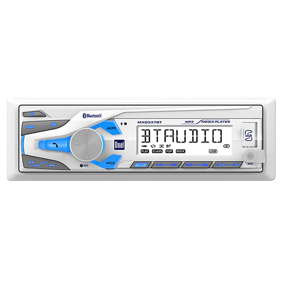 Dual MXD337BT AM/FM Radio Receiver USB Port Bluetooth 200 Watt Marine Stereo
