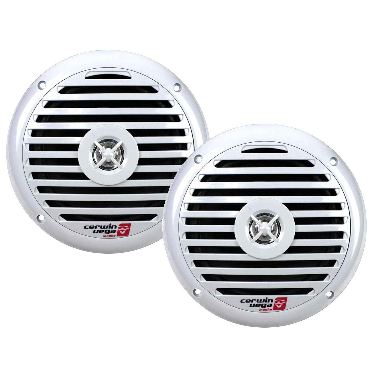 Cerwin Vega XM65W White 6.5" 250 Watt Coaxial Waterproof Marine Speakers
