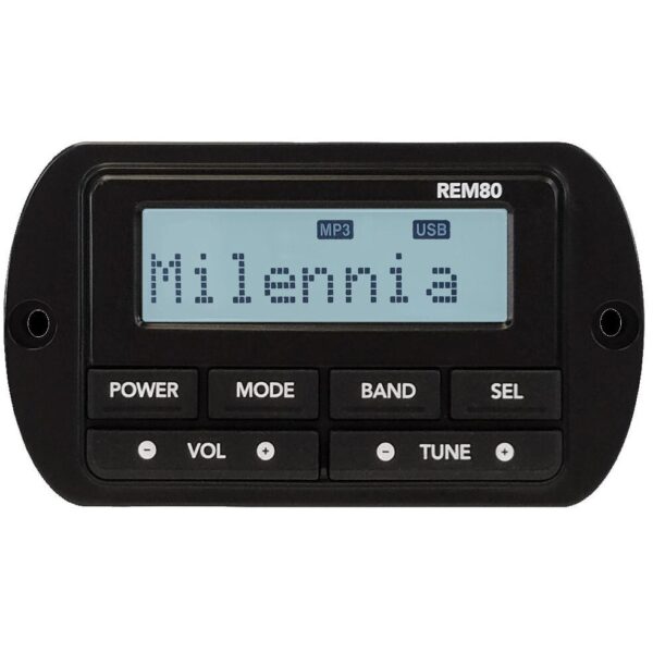 Milennia REM80 Waterproof Wired Remote Control For JBL And Infinity Marine Stereos MILREM80